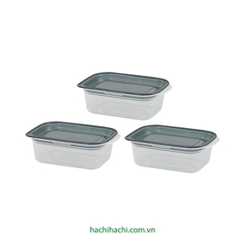 Hộp nhựa đựng thực phẩm 180mlx3, trữ đông, trữ mát, dùng được lò vi sóng