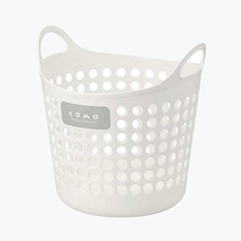Giỏ nhựa Nhật Bản đựng vật dụng size L 39x38x41.5cm (Trắng)