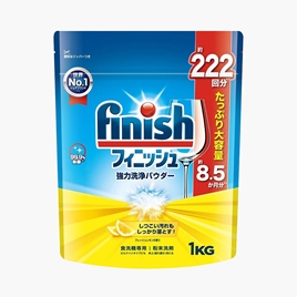 Bột rửa chén bát Finish khử mùi kháng khuẩn, sạch lồng máy hương chanh 1kg