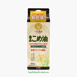 Dầu gạo Nhật Bản thượng hạng nguyên chất Tsuno 600g (654ml)