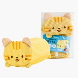 Túi lưới giặt đồ Nhật Bản hình trụ mèo vàng 12x22cm