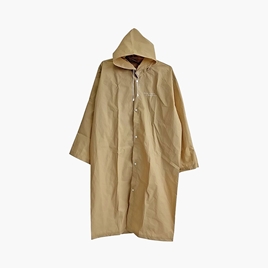 Áo mưa cài nút siêu nhẹ kèm túi đựng Free size (Beige)