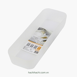 Khay đựng vật dụng, đồ dùng nhà bếp 26.2x9cm (Trắng)