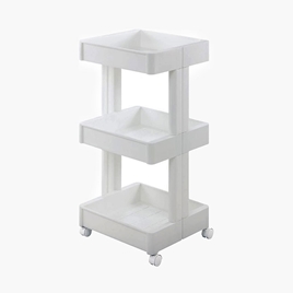 Kệ để đồ đa năng Nhật Bản 3 tầng có bánh xe Smart Wagon Fit 35.7x39.1cm