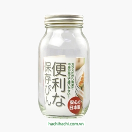 Hũ thủy tinh Aderia Nhật Bản 900ml, nắp thiếc