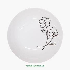 Đĩa sứ 16.4cm sâu lòng , đĩa gốm sứ nông lòng, cạn lòng, dùng được lò vi sóng