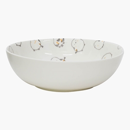 Tô sứ, tô đại, bát ô tô, bát tô canh 16cm (Chim Shimaenaga), dùng được lò vi sóng