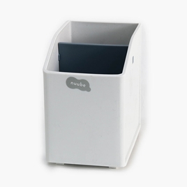 Ống đựng bút, văn phòng phẩm, cọ trang điểm Nhật Bản 2 ngăn 7x10cm