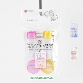 Bộ chiết mỹ phẩm chai 12ml và hũ 5g (Nhiều mẫu)-Giao mẫu ngẫu nhiên