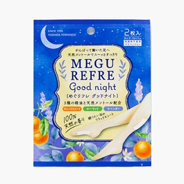 Miếng dán chân thư giãn làm mát giảm mỏi mệt Megu Refre 4 tinh dầu thảo mộc  2 miếng