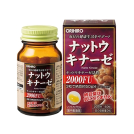 TPBVSK: Viên uống Nattokinase Nhật Bản Orihiro 2000FU 60 viên, hỗ trợ sức khỏe tim mạch