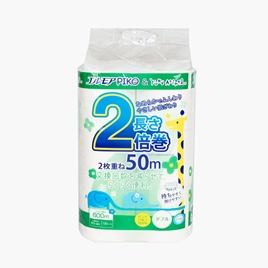 Giấy vệ sinh Ellemoi Piko 2 lớp (50m x 12 cuộn) Hương hoa