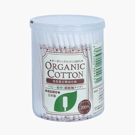 Tăm bông cho bé Organic Cotton Nhật Bản 200 cây