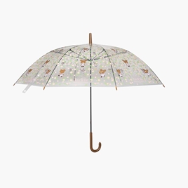 Cây dù trong suốt 60cm hình gấu và hoa