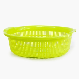 Rổ nhựa Nhật Bản Sanada 32.7x29.1cm (Xanh lá)