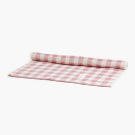 Khăn vải cotton Nissen 60x120cm Pom Pon French Gingham Pink