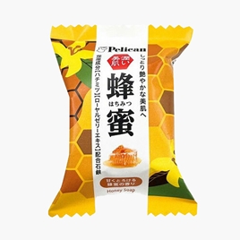 Xà phòng tắm Nhật Bản chiết xuất mật ong Pelican family soap honey 80g