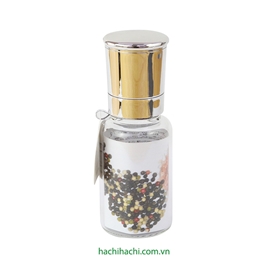 Lọ xay tiêu lưỡi gốm Pearl Metal 150ml (Màu bạc)