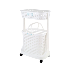 Kệ đựng đồ giặt Pearl Metal 2 tầng