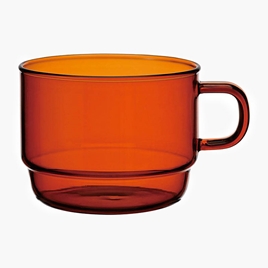 Ly thủy tinh chịu nhiệt cao cấp Hario Stack Mug Cup 300ml HCM-300-AB (Màu hổ phách)