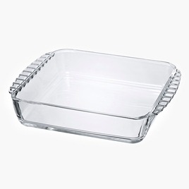 Khay thủy tinh chịu nhiệt Nhật Bản Hario 22.3x18.5cm HKOZ-130-BK