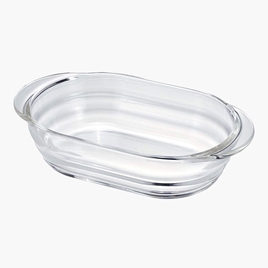 Khay thủy tinh chịu nhiệt Nhật Bản Hario 21.3x12cm HGZO-60-BK
