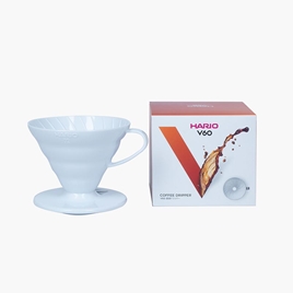 Phễu pha cà phê Hario Nhật Bản VDR-02-W (Trắng) 1-4 cups