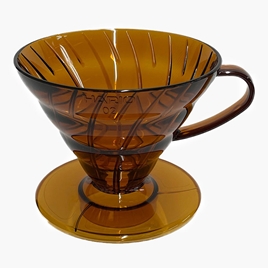 Phễu pha cà phê Nhật Bản Hario V60 VD-02-AB-EX (Màu hổ phách) 1-4 cups