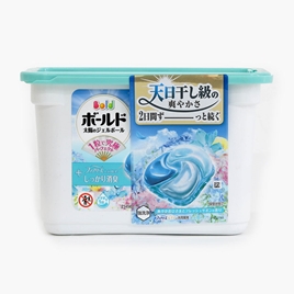 Viên giặt xả Nhật Bản khử mùi, chống nhăn, ố vàng 4 trong 1 Bold P&G Hương nắng mai 14 viên