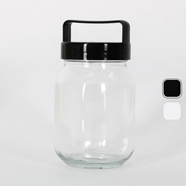 Hũ thuỷ tinh 450ml Nắp có quai cầm (Nhiều mẫu)-Giao mẫu ngẫu nhiên