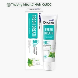 Kem đánh răng hơi thở thơm mát Hàn Quốc 2080 Dr.Clinic Fresh Breath Toothpaste 125g