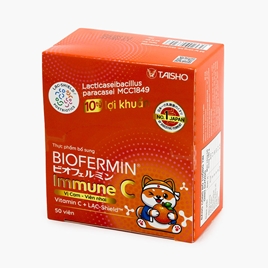 TPBS: Viên nhai Biofermin Immune C - vị cam (50 viên)
