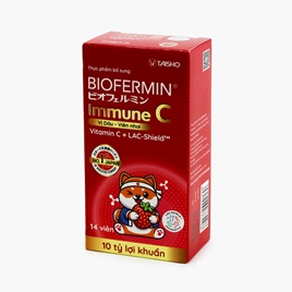 TPBS: Viên nhai Biofermin Immune C - vị dâu (14 viên)