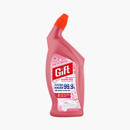 Nước tẩy bồn cầu Gift siêu sạch hương hoa 600ml, kháng khuẩn 99.9%