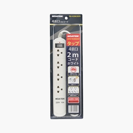 Ổ cắm Noatek dây 2m 4 lỗ cắm NA-4200CBSFI (Trắng)
