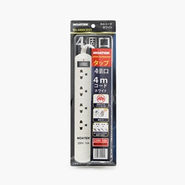 Ổ cắm Noatek dây 4m 4 lỗ NA-4400CBSFI (Trắng)