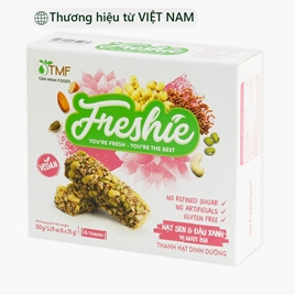 Thanh hạt dinh dưỡng Freshie vị hạt sen, đậu xanh 150g (6 thanh)