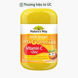 TPBVSK: Kẹo dẻo nhai bổ sung vitamin C & kẽm Nature