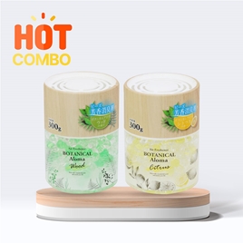 Combo siêu tiết kiệm 2 hộp Chất khử mùi làm thơm phòng hương rừng xanh và hương cam chanh 300g