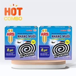 Combo siêu tiết kiệm 2 hộp Nhang muỗi ARS Coil Lavender 150g (10 khoanh x 15g)