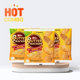 Combo siêu tiết kiệm 3 gói Bánh quy bơ Kajitani 65g