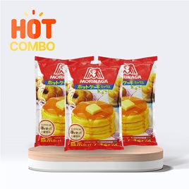 Combo siêu tiết kiệm 3 gói Bột làm bánh Hotcake Morinaga 150g