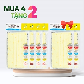 Combo siêu hời mua 4 tặng 2 Khẩu trang chống bụi, virus 3D 4 lớp (10 cái)