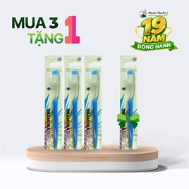 Combo siêu hời mua 3 tặng 1 Bàn chải đánh răng lông siêu mảnh kháng khuẩn Okamura tuýp B