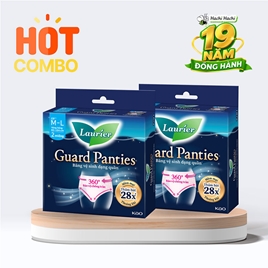 Combo siêu tiết kiệm 2 Băng vệ sinh dạng quần chống tràn Laurier M-L 2 cái