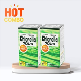 Combo siêu tiết kiệm 2 hộp TPBVSK: Viên uống Chlorella 1080 viên, Bổ sung Protein, tăng đề kháng, sức khỏe