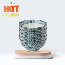 Combo siêu tiết kiệm 5 Chén sứ Nhật Bản 11.5cm