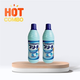 Combo siêu tiết kiệm mua 2 Nước tẩy dùng cho vải trắng Mitsuei Smile Choice 600ml