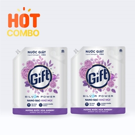 Combo siêu tiết kiệm mua 2 Nước giặt Gift Hương nước hoa Ambery túi 3.6kg
