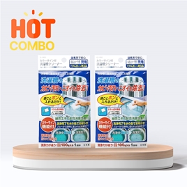 Combo siêu tiết kiệm mua 2 Bột tẩy lồng máy giặt khử mùi, chống nấm mốc chiết xuất trà xanh 100g